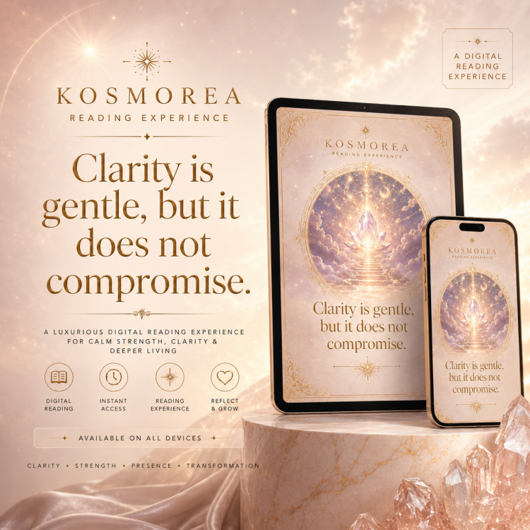 Clarity is gentle,  but it does not compromise.