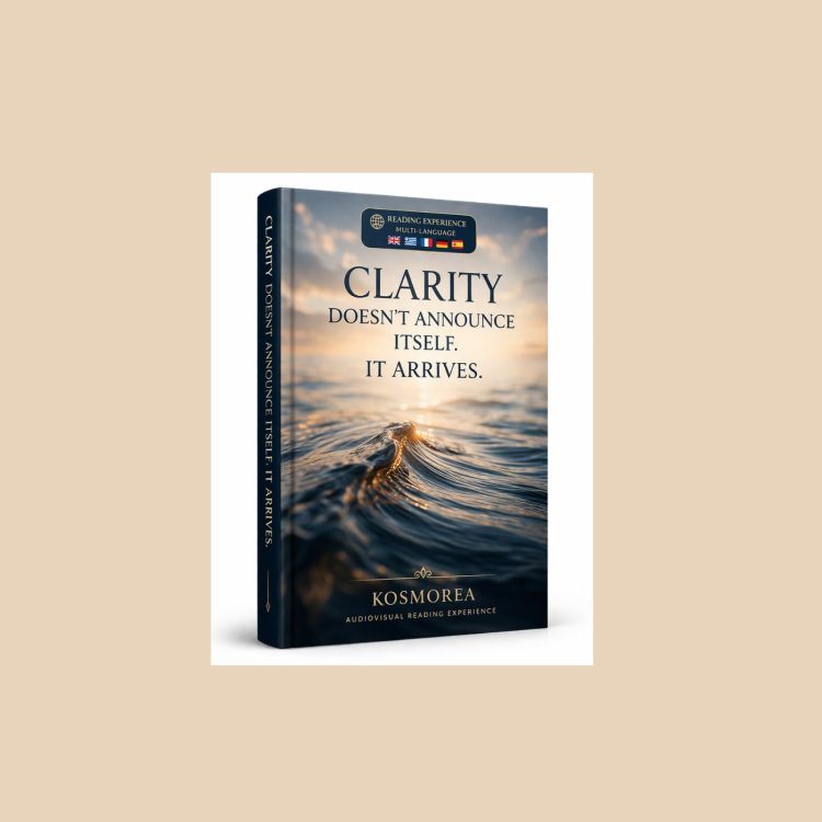 Clarity doesn’t announce itself.  It arrives.