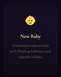 👶 New Baby Born Greeting Card