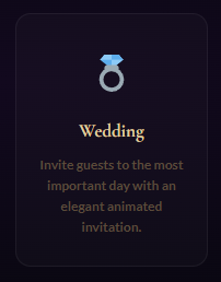 💍 Wedding Invitation Card